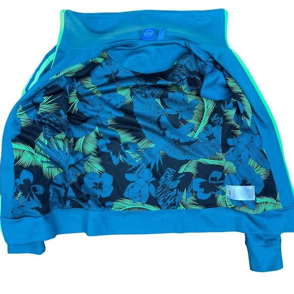 Adidas Active Jacket - Green/Light Green Stripe - Size XS - Picture 2 of 5